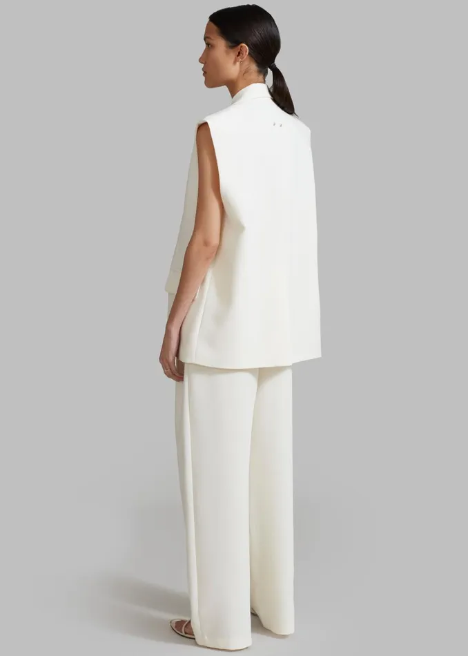 Women Eloise Vest 8211 Cream The Frankie Shop Outerwear
