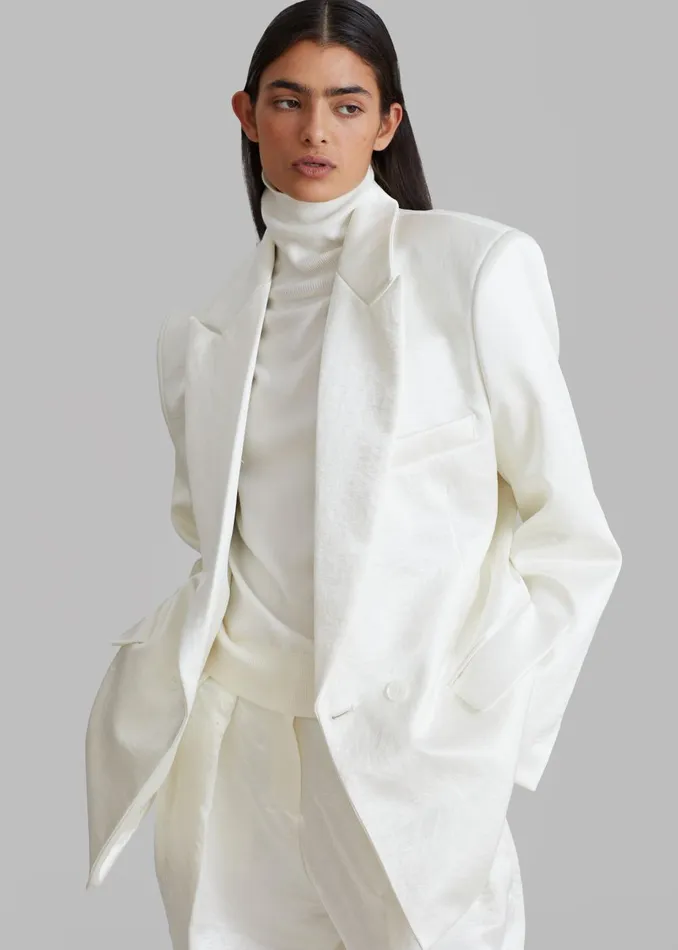 Women Elvira Blazer 8211 Ivory The Frankie Shop Outerwear