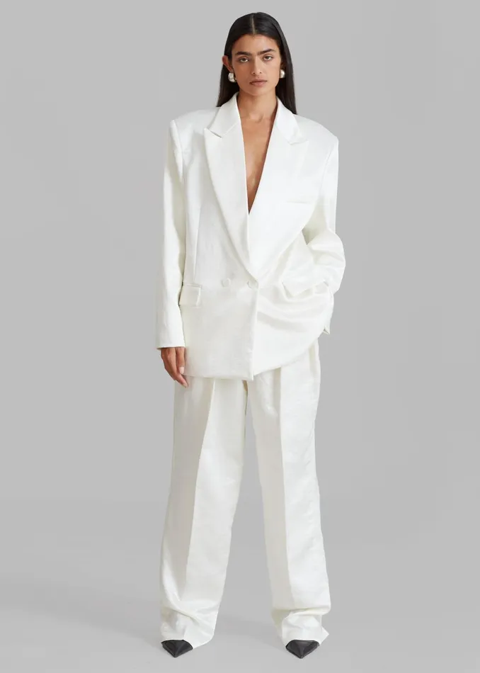 Women Elvira Blazer 8211 Ivory The Frankie Shop Outerwear
