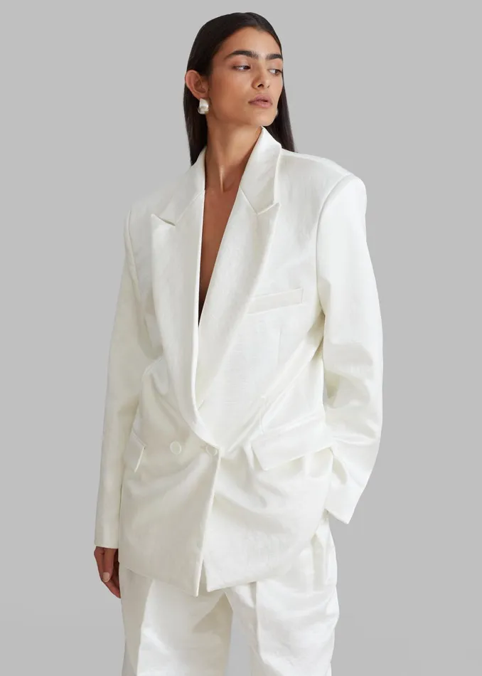 Women Elvira Blazer 8211 Ivory The Frankie Shop Outerwear