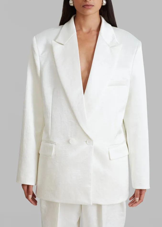 Women Elvira Blazer 8211 Ivory The Frankie Shop Outerwear