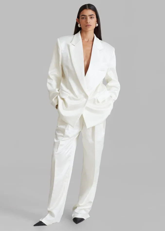 Women Elvira Blazer 8211 Ivory The Frankie Shop Outerwear