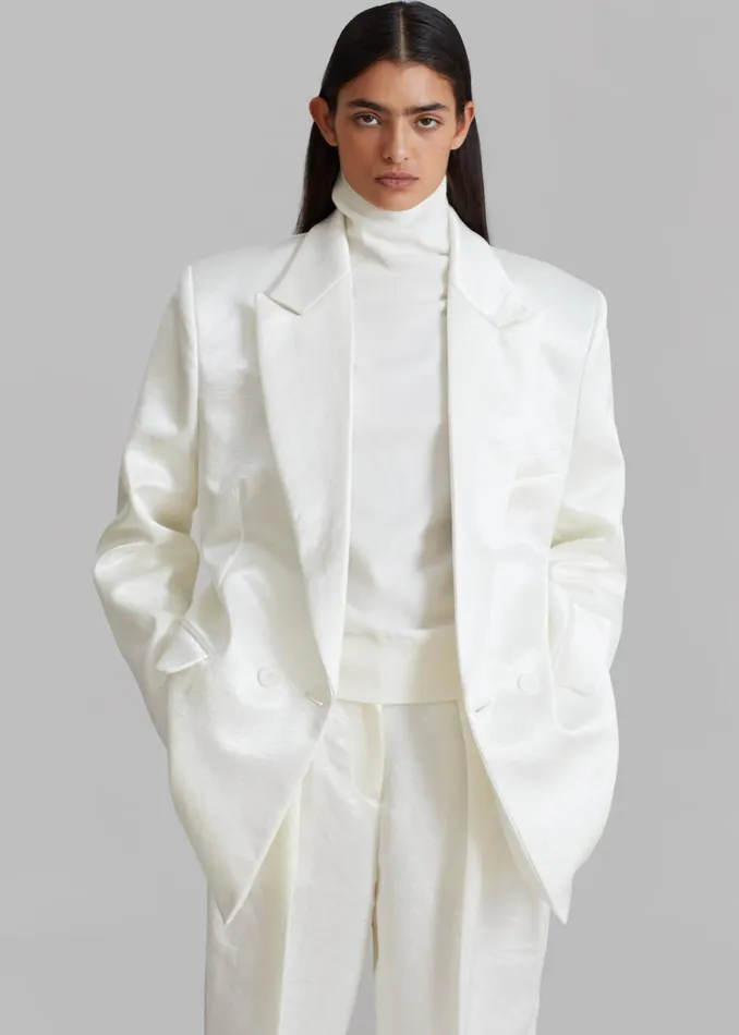 Women Elvira Blazer 8211 Ivory The Frankie Shop Outerwear