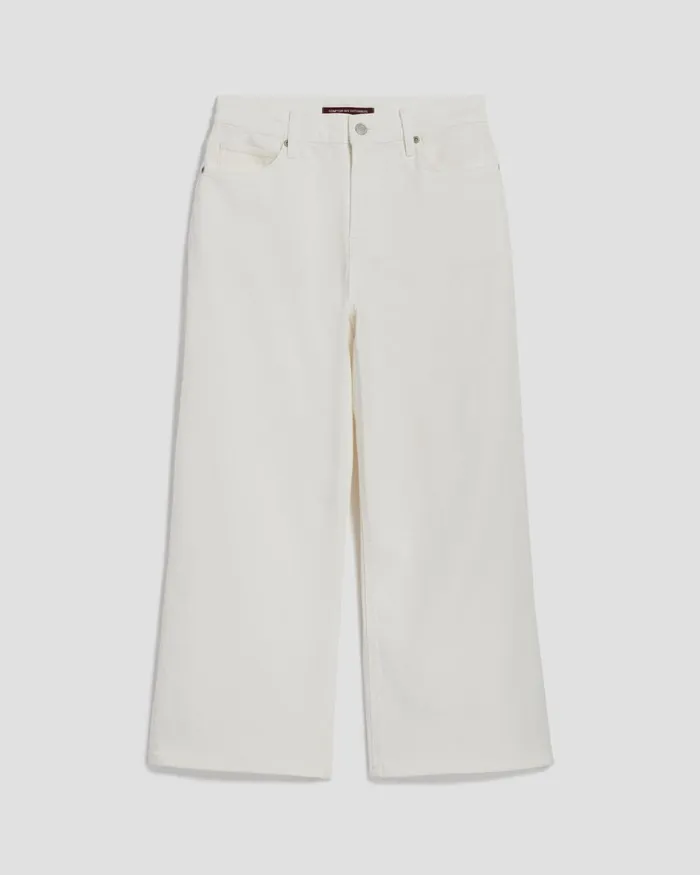 Women Emy 8211 Wide Cropped Jeans White Comptoir Des Cotonniers Jeans
