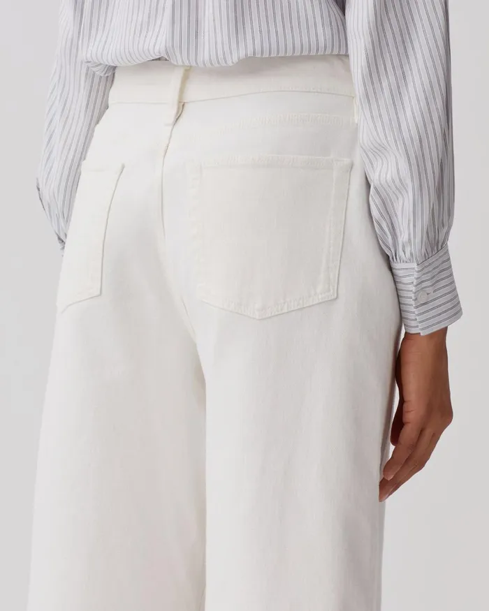 Women Emy 8211 Wide Cropped Jeans White Comptoir Des Cotonniers Jeans