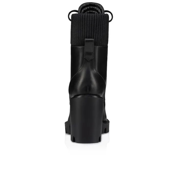 Women En Hiver Lug 70 Mm Low Boots 8211 Calf Leather 8211 Black Christian Louboutin Boots