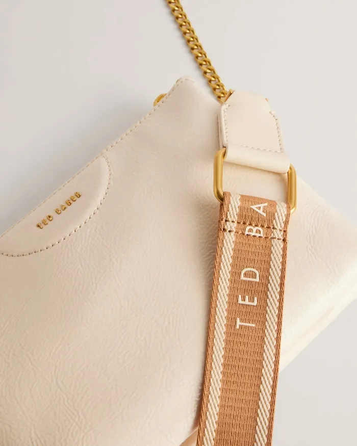 Women ESILLE 8211 Webbing Leather Cross Body Bag Ivory Ted Baker Crossbody Bags Women ESILLE 8211 Webbing Leather Cross Body Bag Ivory Ted Baker Crossbody Bags