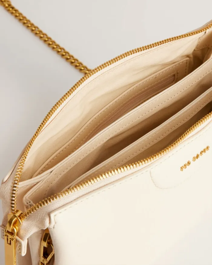 Women ESILLE 8211 Webbing Leather Cross Body Bag Ivory Ted Baker Crossbody Bags Women ESILLE 8211 Webbing Leather Cross Body Bag Ivory Ted Baker Crossbody Bags