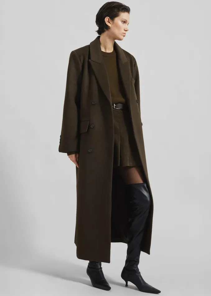 Women Eslov Coat 8211 Khaki Brown The Frankie Shop Outerwear