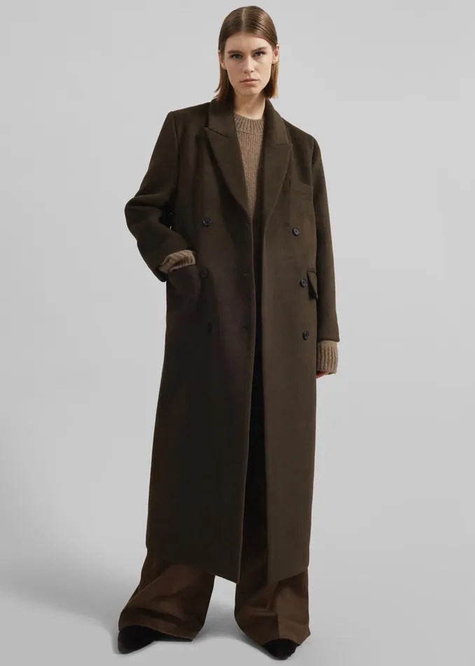 Women Eslov Coat 8211 Khaki Brown The Frankie Shop Outerwear