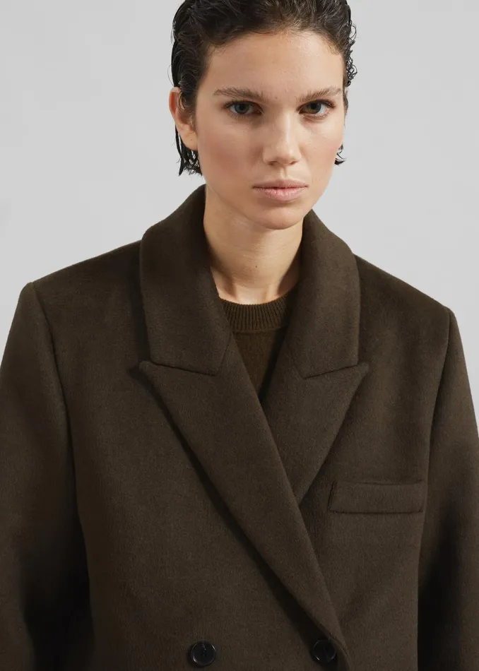 Women Eslov Coat 8211 Khaki Brown The Frankie Shop Outerwear