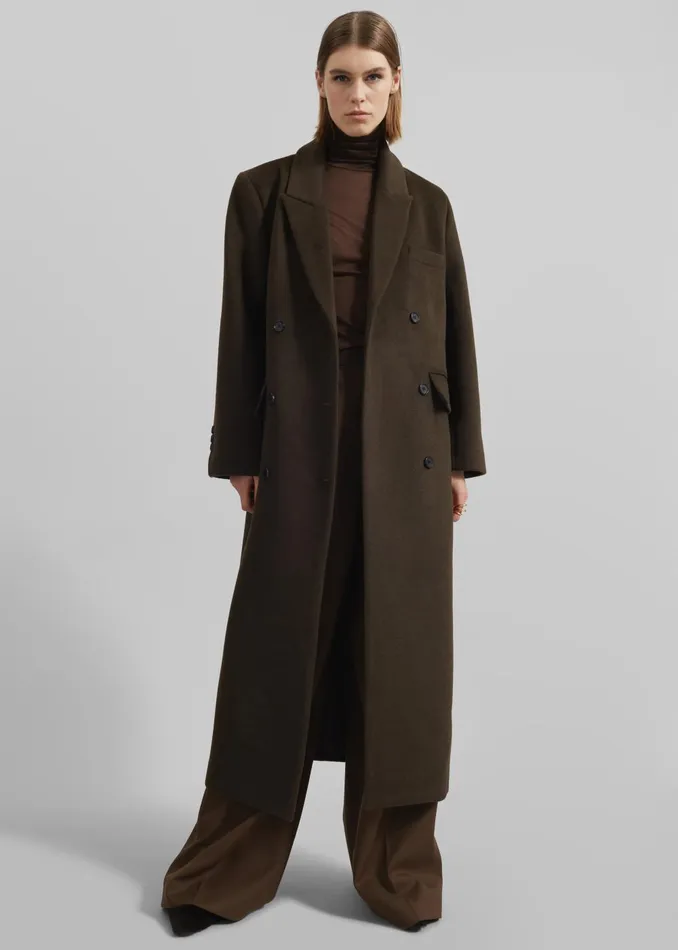 Women Eslov Coat 8211 Khaki Brown The Frankie Shop Outerwear