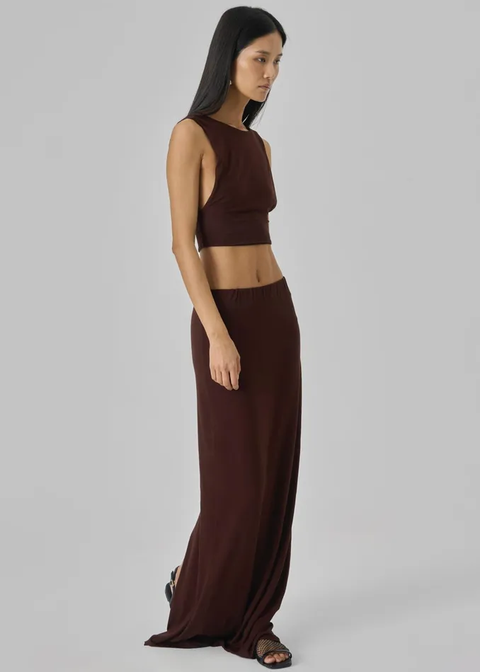Women Evangeline Maxi Skirt 8211 Brown The Frankie Shop Bottoms