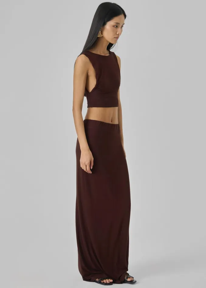 Women Evangeline Maxi Skirt 8211 Brown The Frankie Shop Bottoms