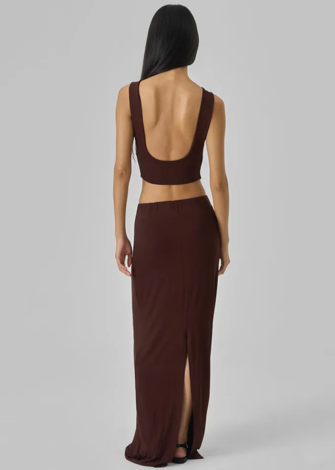 Women Evangeline Maxi Skirt 8211 Brown The Frankie Shop Bottoms
