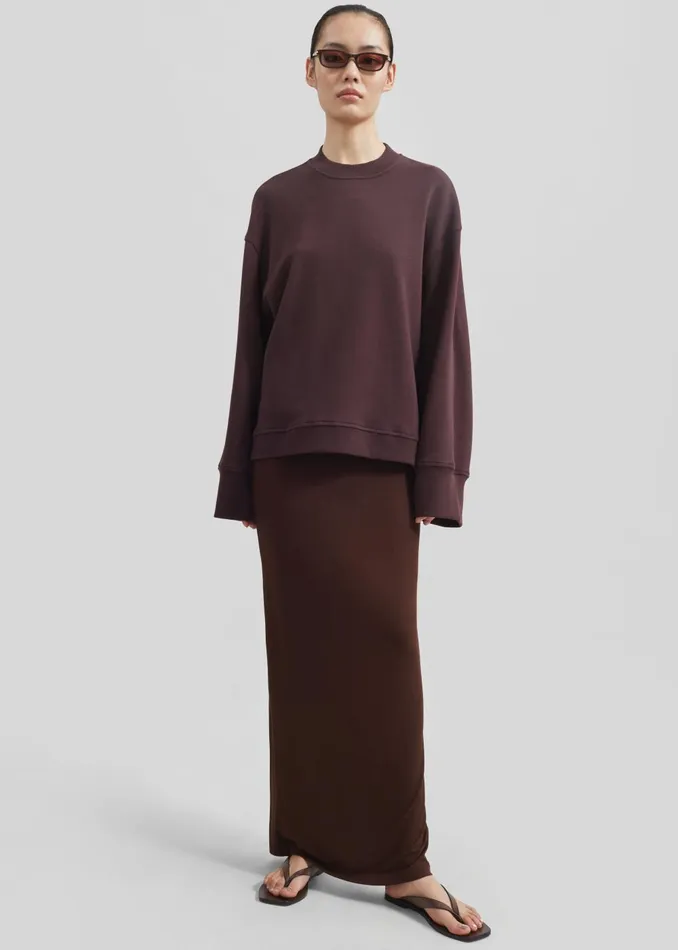 Women Evangeline Maxi Skirt 8211 Brown The Frankie Shop Bottoms