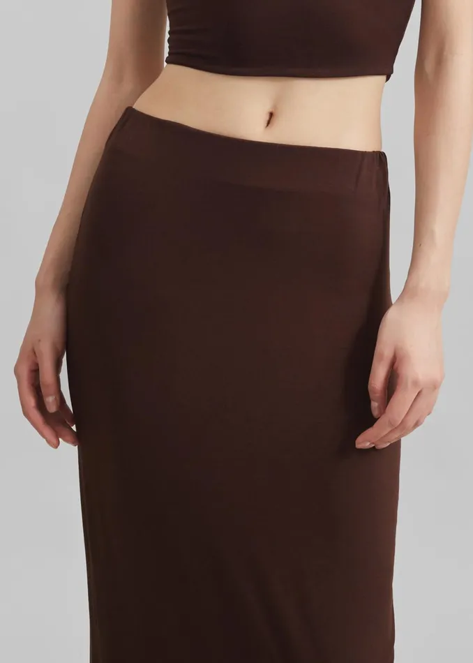 Women Evangeline Maxi Skirt 8211 Brown The Frankie Shop Bottoms