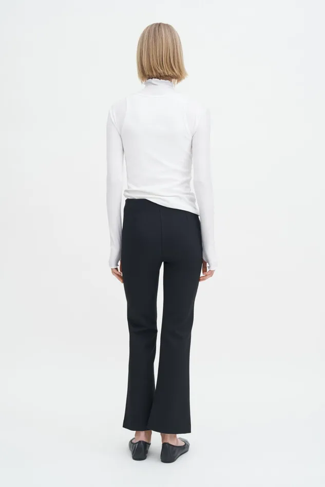 Women Flared Jersey Trousers Black Filippa K Trousers