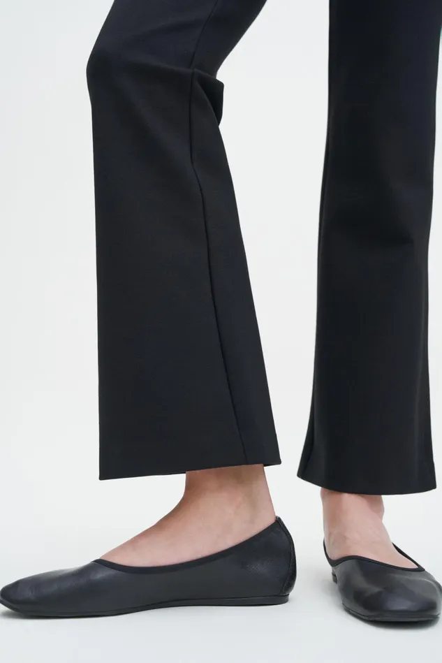 Women Flared Jersey Trousers Black Filippa K Trousers