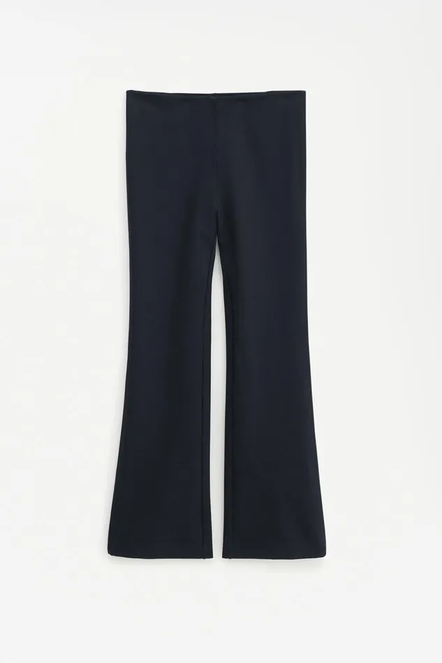 Women Flared Jersey Trousers Black Filippa K Trousers