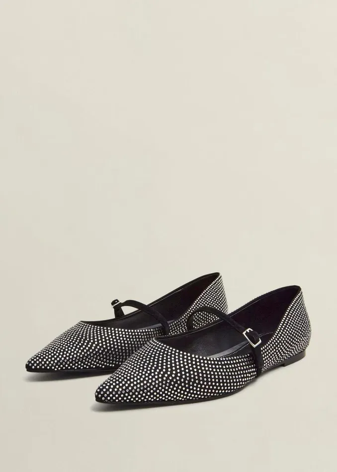 Women Flats Hobbs Sabina Jewelled Mary Janes Silver