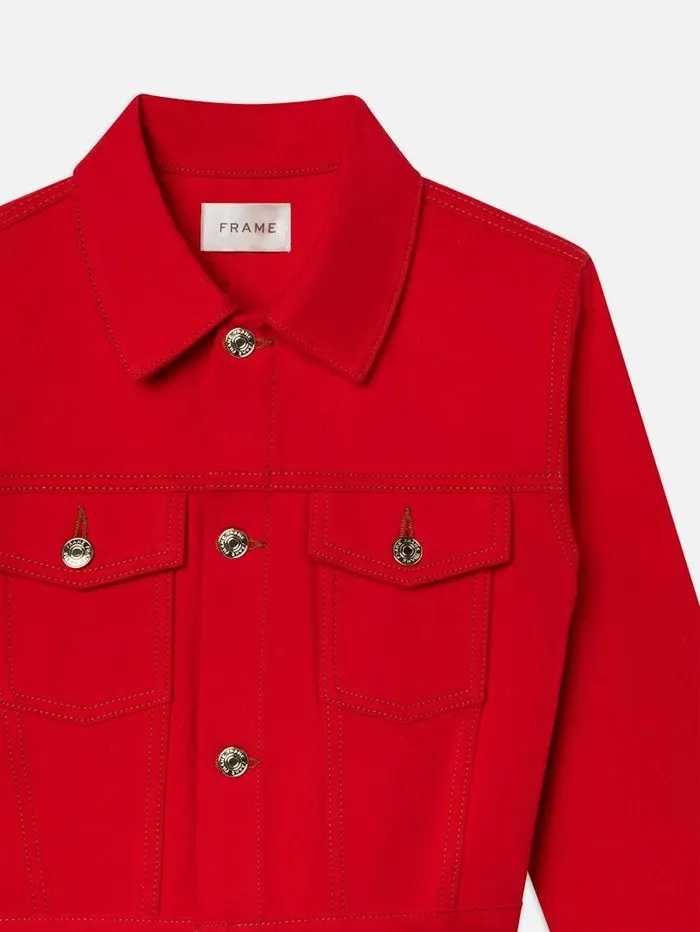 Women FRAME Carolina Herrera X FRAME The Tailored Denim Jacket