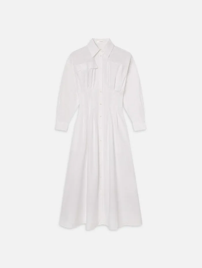 Women FRAME Dresses and Jumpsuits The Nipped Poplin Dress