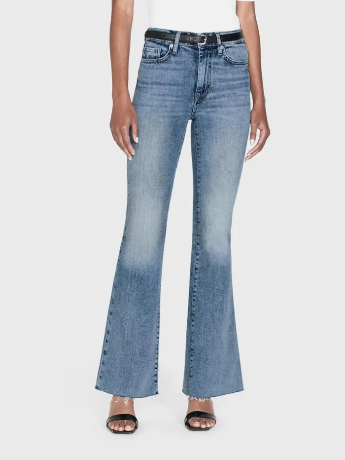 Women FRAME Flare Le Easy Flare Raw Fray Women FRAME Flare Le Easy Flare Raw Fray