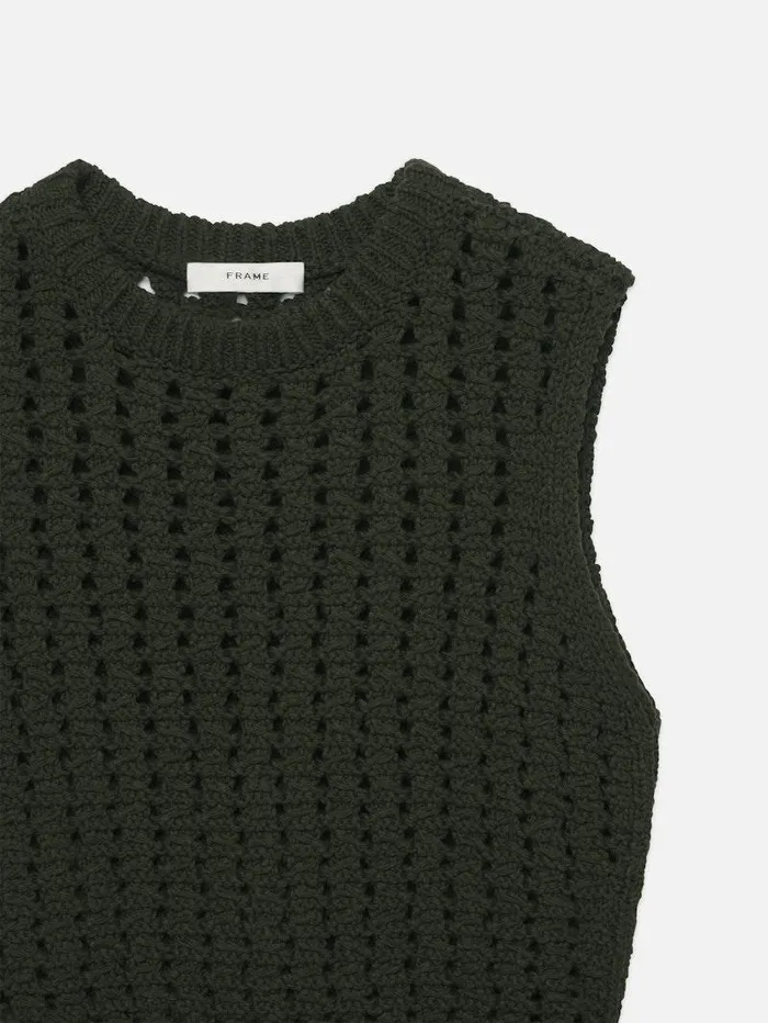 Women FRAME Sweaters Tape Yarn Sweater Vest Women FRAME Sweaters Tape Yarn Sweater Vest