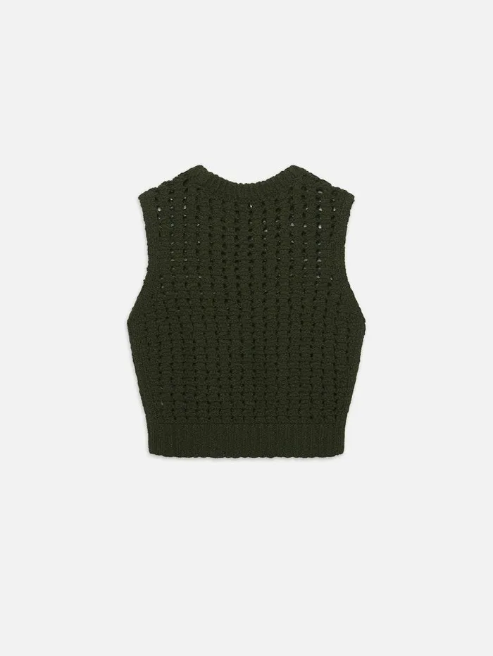 Women FRAME Sweaters Tape Yarn Sweater Vest Women FRAME Sweaters Tape Yarn Sweater Vest