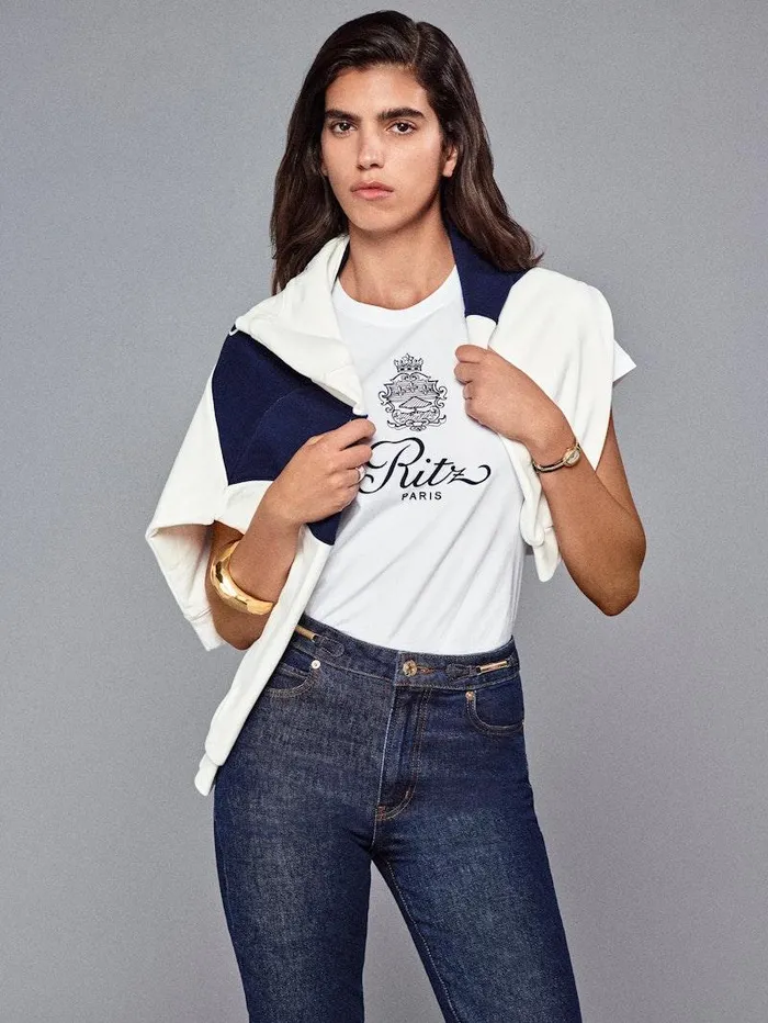Women FRAME Tanks and Tees Ritz Solid Baby Tee
