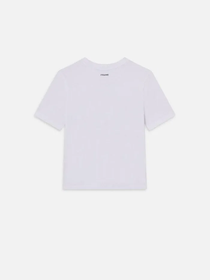 Women FRAME Tanks and Tees Ritz Solid Baby Tee