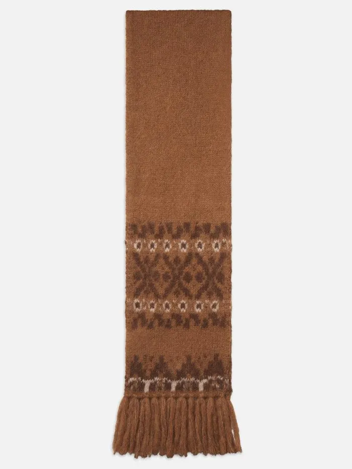 Women FRAME The Alpine Edit Fair Isle Scarf Women FRAME The Alpine Edit Fair Isle Scarf
