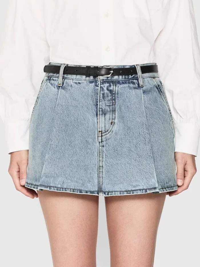 Women FRAME The Resort Edit The Pleated Skirt