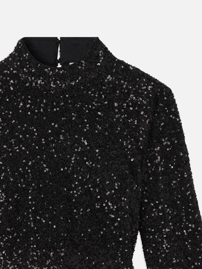 Women FRAME Tops and Blouses Cropped Sequin Top