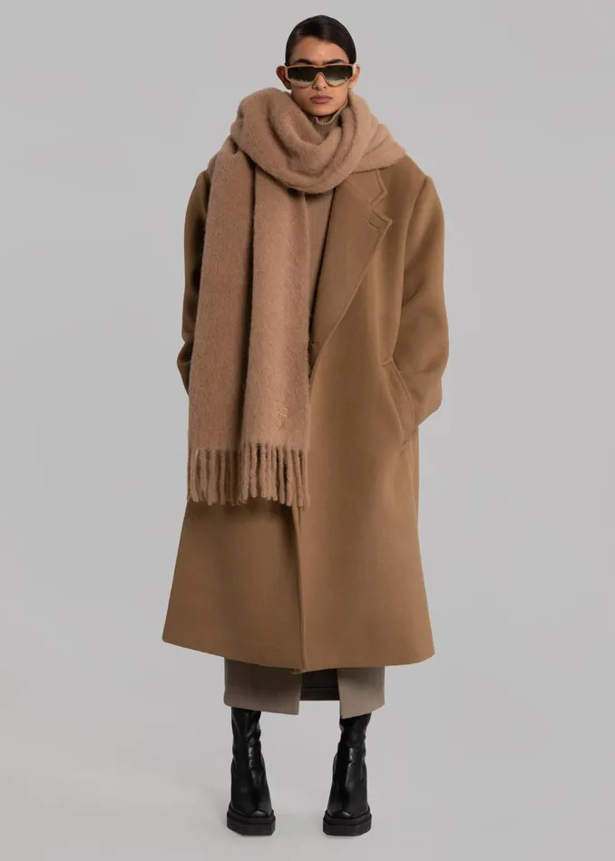 Women Frankie Lanne Scarf 8211 Camel The Frankie Shop