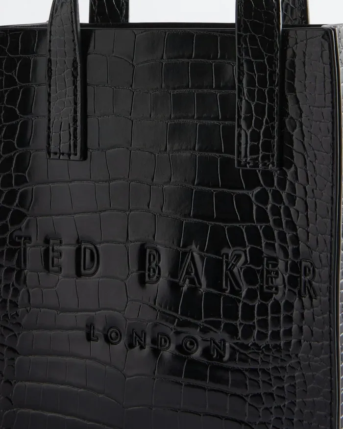 Women GATOCON 8211 Mini Croc Detail Icon Bag Black Ted Baker Tote Bags Women GATOCON 8211 Mini Croc Detail Icon Bag Black Ted Baker Tote Bags