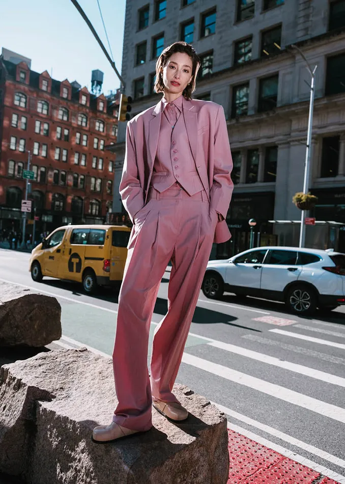 Women Gelso Waistcoat 8211 Rose The Frankie Shop Outerwear