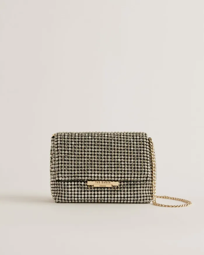Women GLITERS 8211 Crystal Mini Cross Body Bag Silver Ted Baker Crossbody Bags Women GLITERS 8211 Crystal Mini Cross Body Bag Silver Ted Baker Crossbody Bags