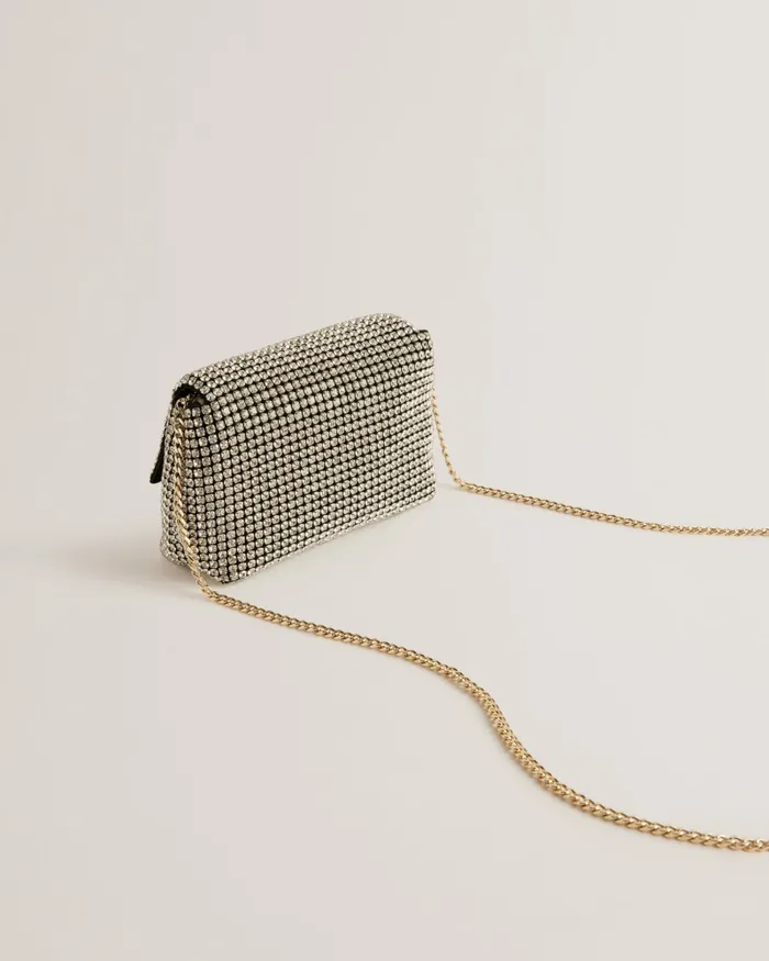Women GLITERS 8211 Crystal Mini Cross Body Bag Silver Ted Baker Crossbody Bags Women GLITERS 8211 Crystal Mini Cross Body Bag Silver Ted Baker Crossbody Bags