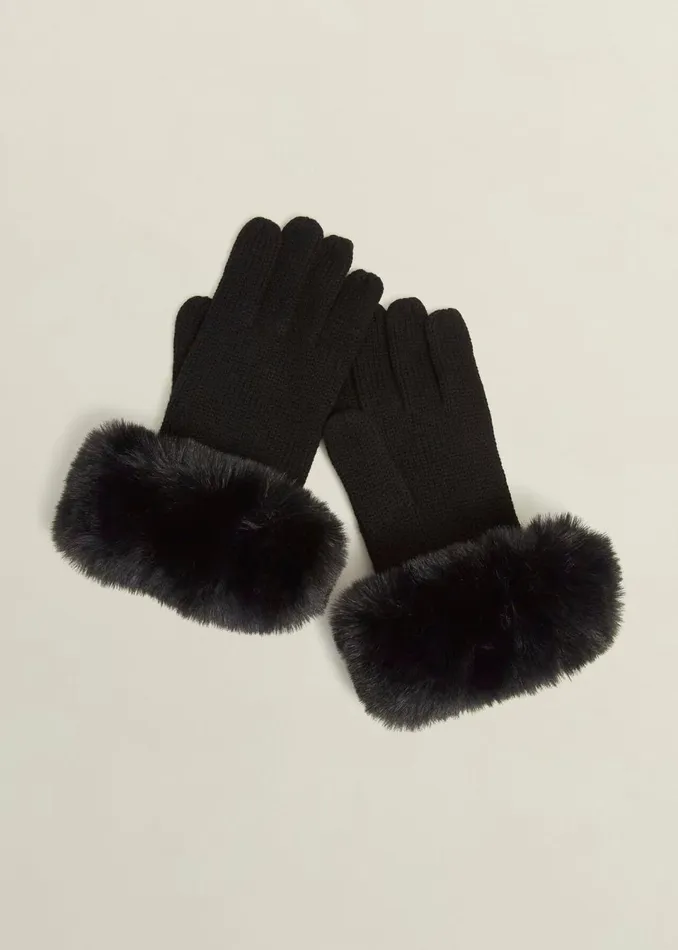 Women Gloves Hobbs Alison Gloves Black