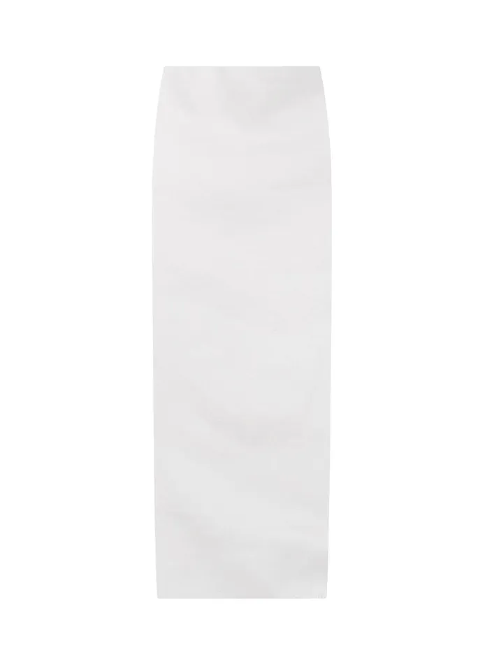 Women Greta Satin Maxi Skirt Whisper White ALC Skirts
