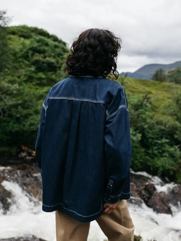 Women Gwavas Denim Overshirt Denim Finisterre Tops and Shirts