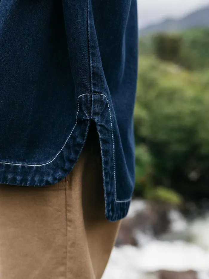 Women Gwavas Denim Overshirt Denim Finisterre Tops and Shirts