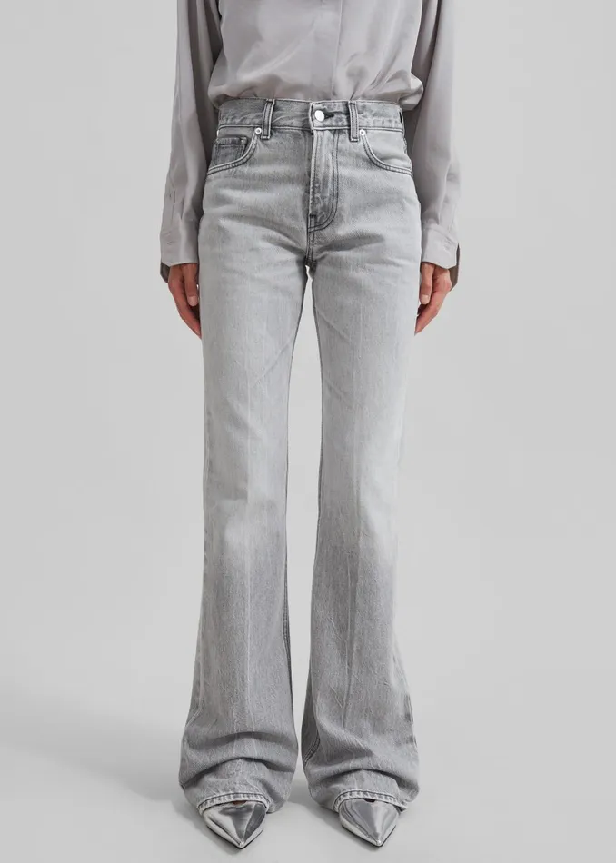 Women Haikure Flora Flared Jeans 8211 Fog Grey The Frankie Shop Bottoms