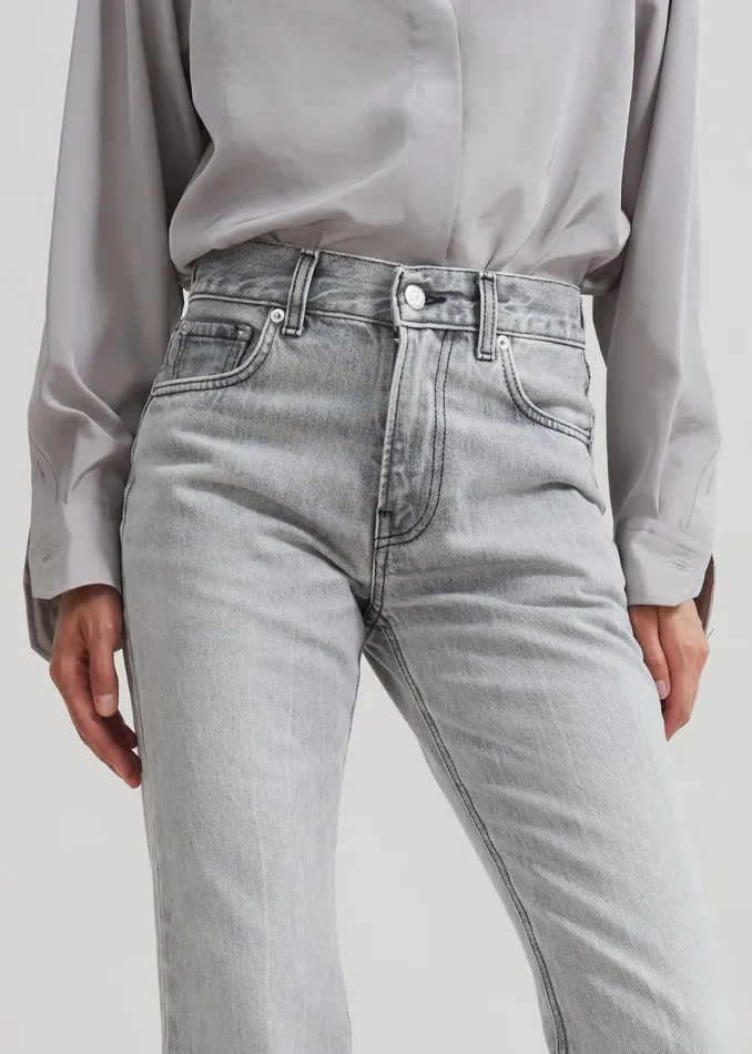 Women Haikure Flora Flared Jeans 8211 Fog Grey The Frankie Shop Bottoms