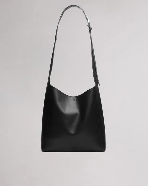 Women Handbags Rag and Bone Belize Leather Shopper Black