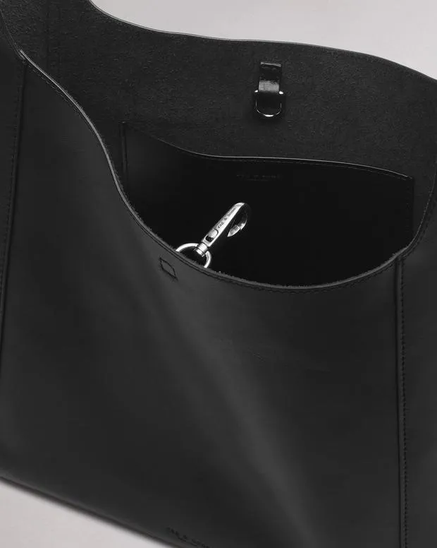 Women Handbags Rag and Bone Belize Leather Shopper Black