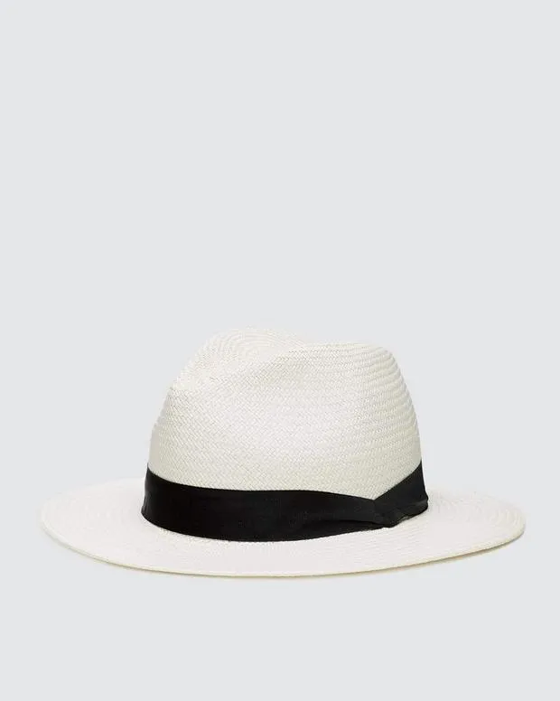 Women Hats and Gloves Rag and Bone Panama Hat White