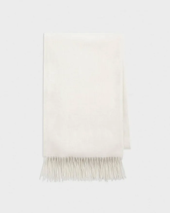 Women Hats Gloves Scarves Theory Classic Scarf In Cashmere Ivory